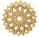 30mm Kaleidoscope Metallic Gold 150 count