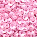 3mm Fully Cupped Opaque Iridescent Baby Pink
