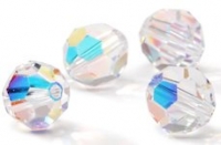 4mm Round Faceted Crystal AB Value Pack