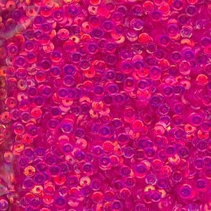 4mm Slightly Cupped Crystal Iris Fandango Pink 100 Grams