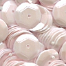 10mm Slightly Cupped Opaque White Glossy 100 Grams