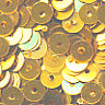 5mm Flat Metallic Bright Gold 100 grams