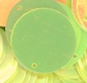 30mm Paillette Crystal Opaque Spring Green 500 count