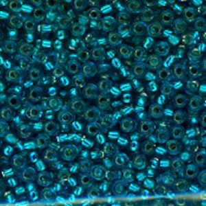 11/0 Bead Silver Lined Turquoise 100 grams