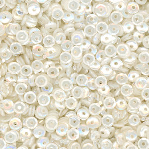 4mm Slightly Cupped Opaque Ivory Moonlight 100 grams