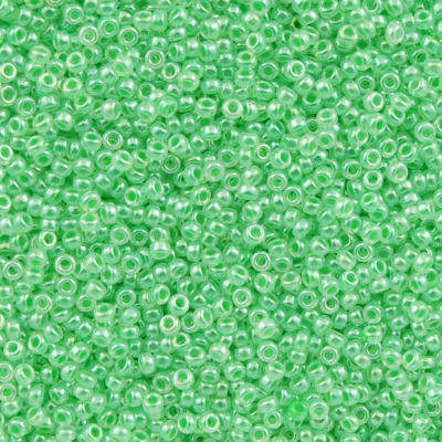11/0 Miyuki Mint Green Ceylon 24-gram tube