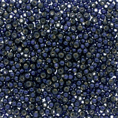 11/0 Miyuki Duracoat Silver Lined Dark Navy Blue 24-gram tube