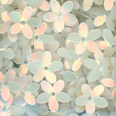10mm Cupped Opalescent Flower Jasmine 50 grams