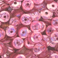 4mm Slightly Cupped Hologram Pink