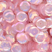 8mm Slightly Cupped Iridescent Pale Pink 50 Grams