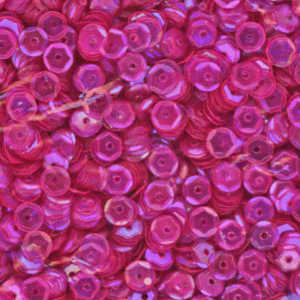 5mm Slightly Cupped Iridescent Fuchsia Rose 50 Grams
