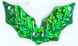 Two-Leaf Holly Hologram Green