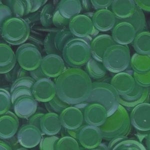Satin Matte Confetti Emerald Green