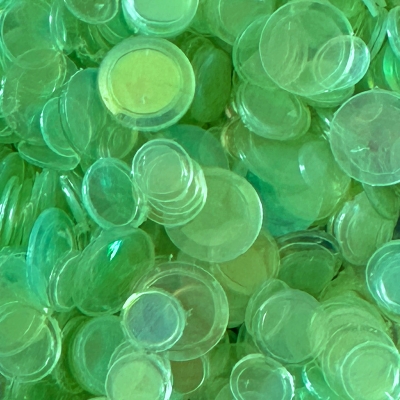Iridescent Confetti Green Apple