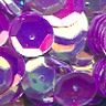 10mm Slightly Cupped Crystal Opaque Ultraviolet