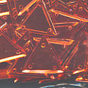 15mm Metallic Triangle Orange