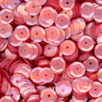 8mm Slightly Cupped Satin Dusty Rose