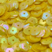 8mm Slightly Cupped Opaque Iridescent Sunflower 100 Grams