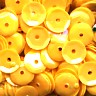 6mm Slightly Cupped Opaque Iridescent Sunflower 100 Grams
