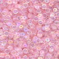 4mm Slightly Cupped Iridescent Pale Pink