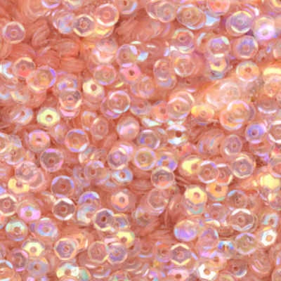 4mm Slightly Cupped Iridescent Flesh Pink 50 Grams