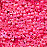 5mm opaque Iridescent Petite Flower Dark Pink 100 Grams