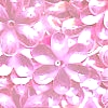 15mm Metallic Flower Light Pink