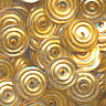 8mm Circle Metallic Gold