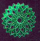30mm Kaleidoscope Metallic Green 150 count