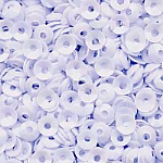 3mm Fully Cupped Opaque Iridescent Pale Blue