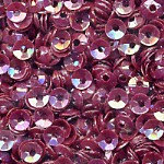 3mm Fully Cupped Opaque Iridescent Wine