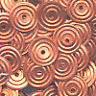 8mm Circle Satin Copper