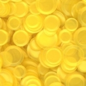 Satin Matte Confetti Lemon Yellow