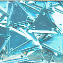 15mm Metallic Triangle Lt. Turquoise